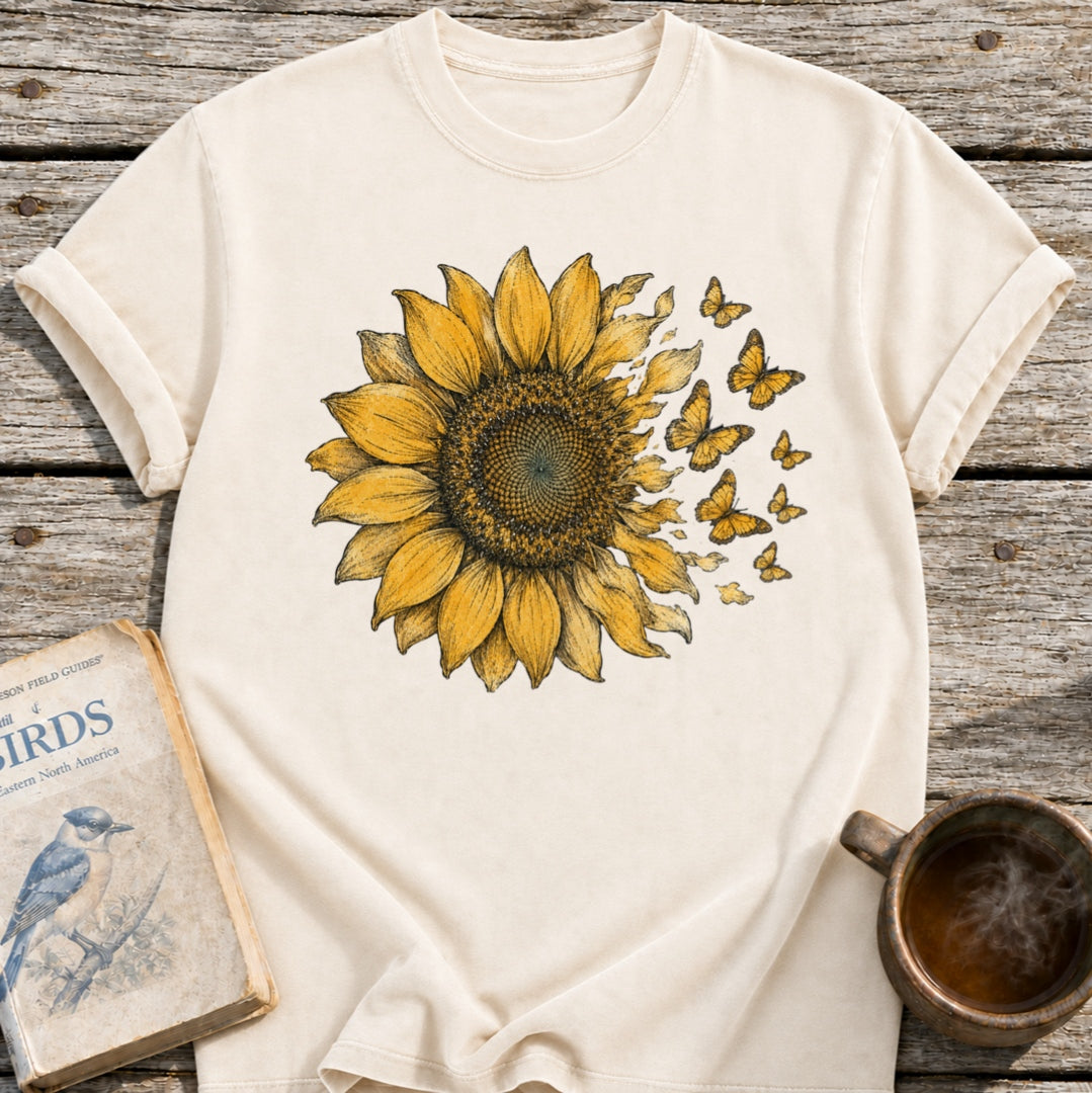 Sunflower into Butterflies T-Shirt