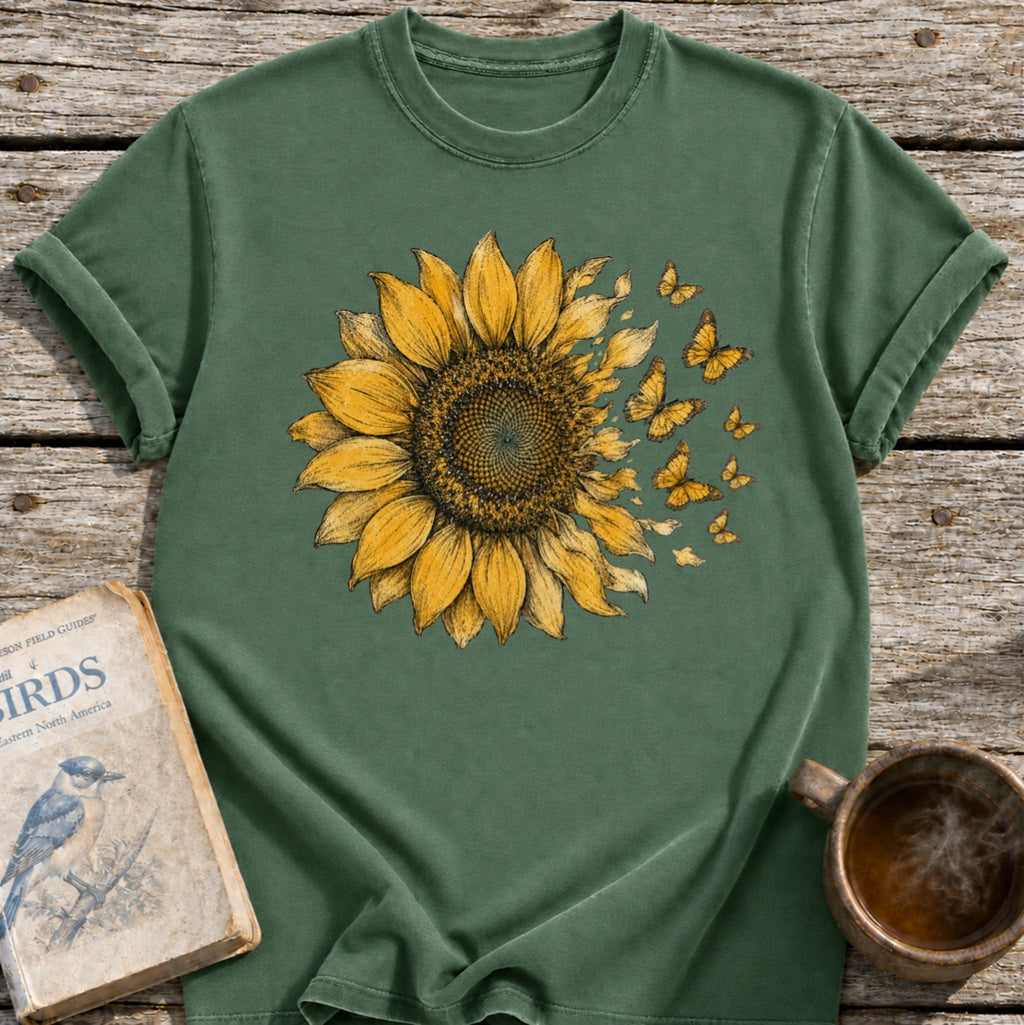 Sunflower into Butterflies T-Shirt