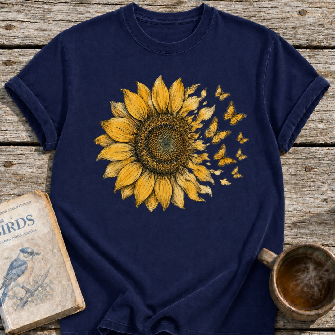 Sunflower into Butterflies T-Shirt