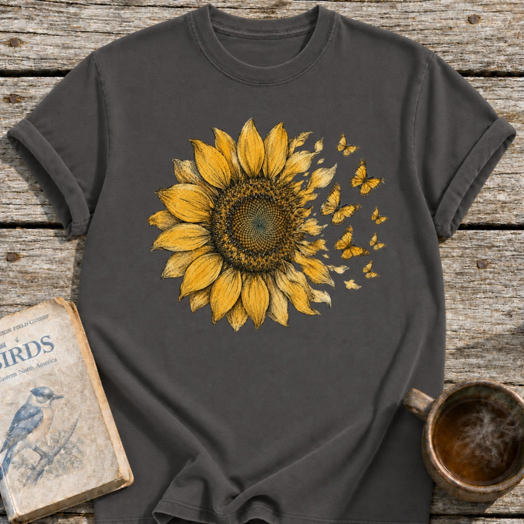 Sunflower into Butterflies T-Shirt
