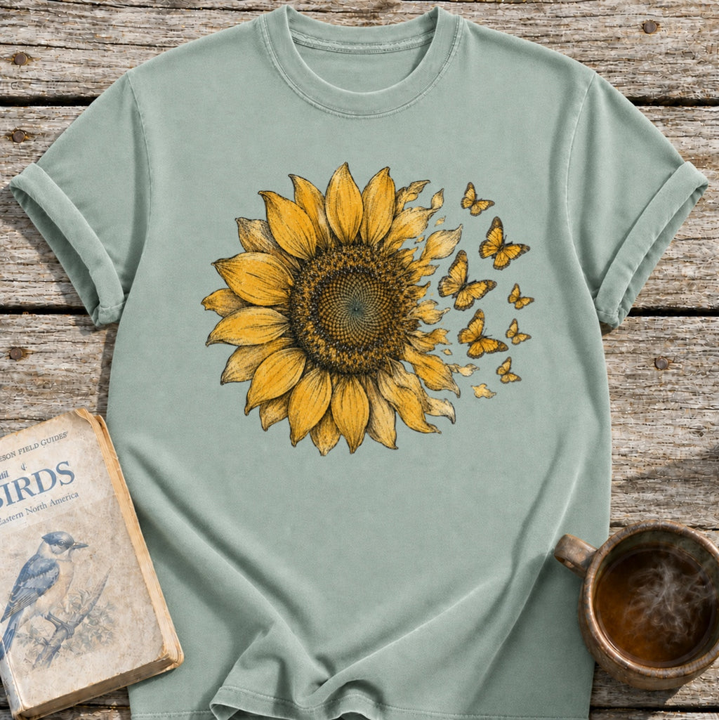 Sunflower into Butterflies T-Shirt