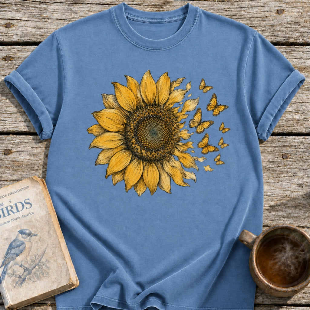Sunflower into Butterflies T-Shirt