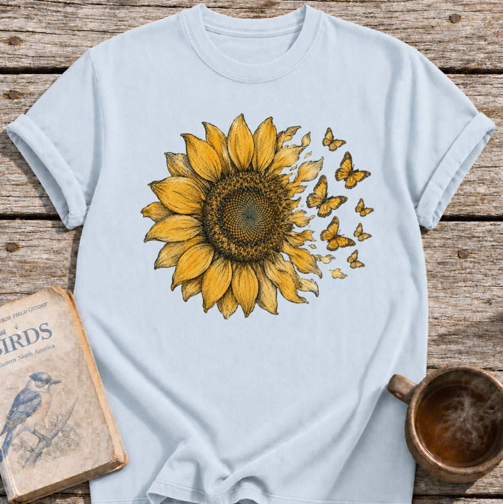 Sunflower into Butterflies T-Shirt