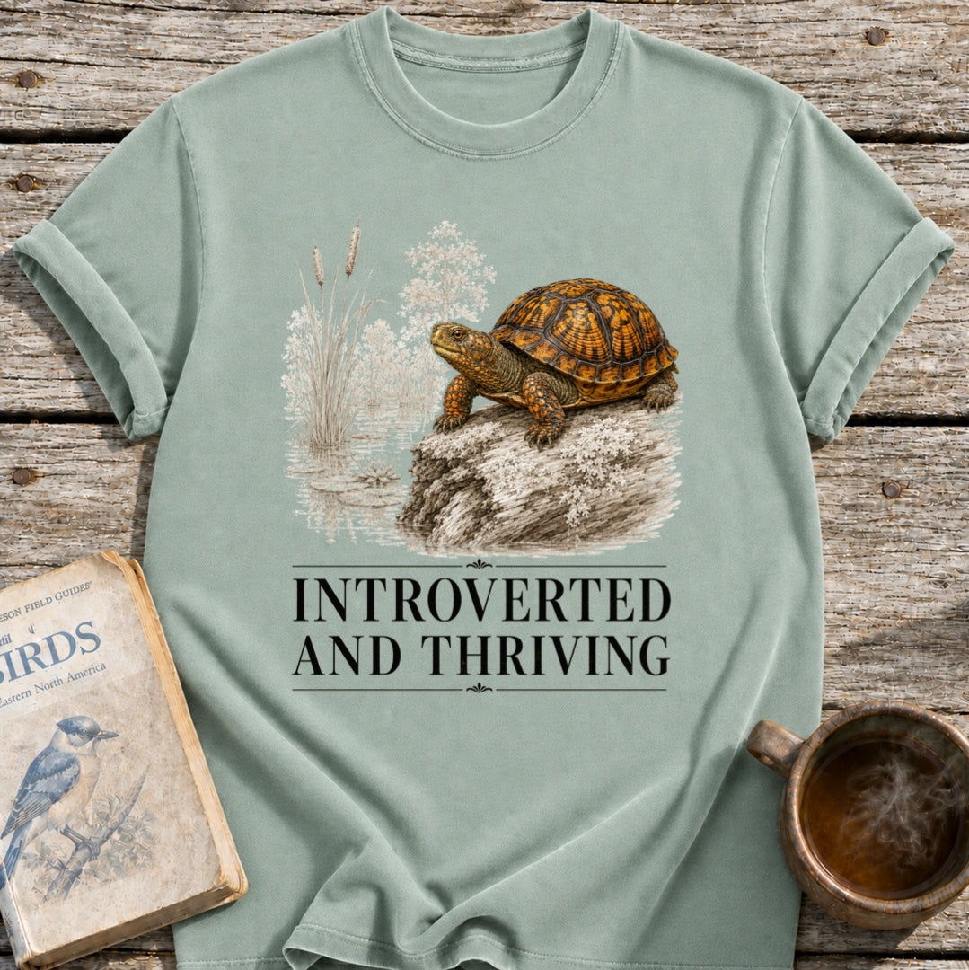 Turtle Introverted and Thriving T-Shirt