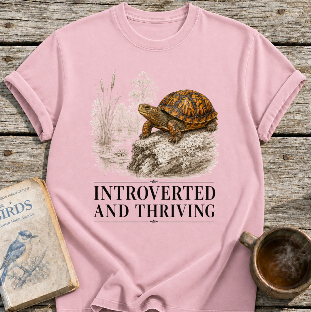 Turtle Introverted and Thriving T-Shirt