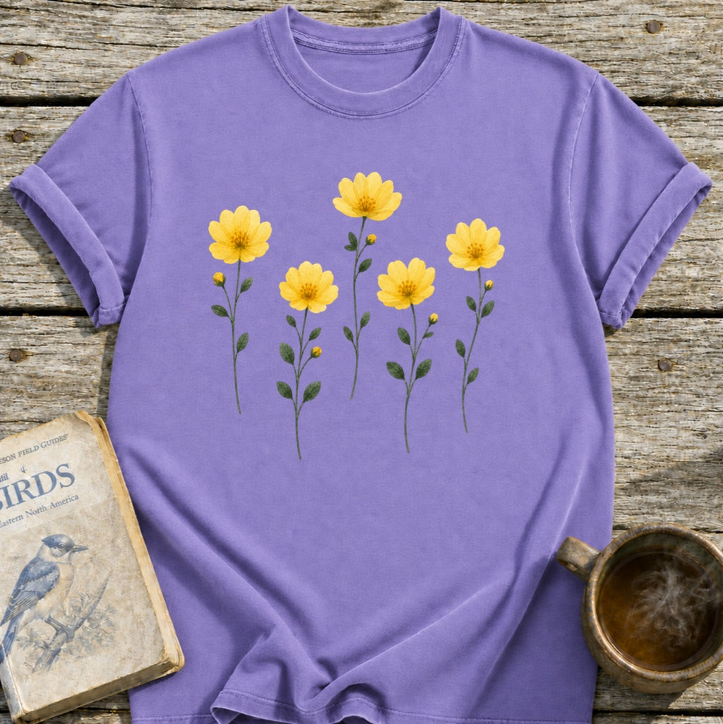 Yellow Pressed Flowers T-Shirt